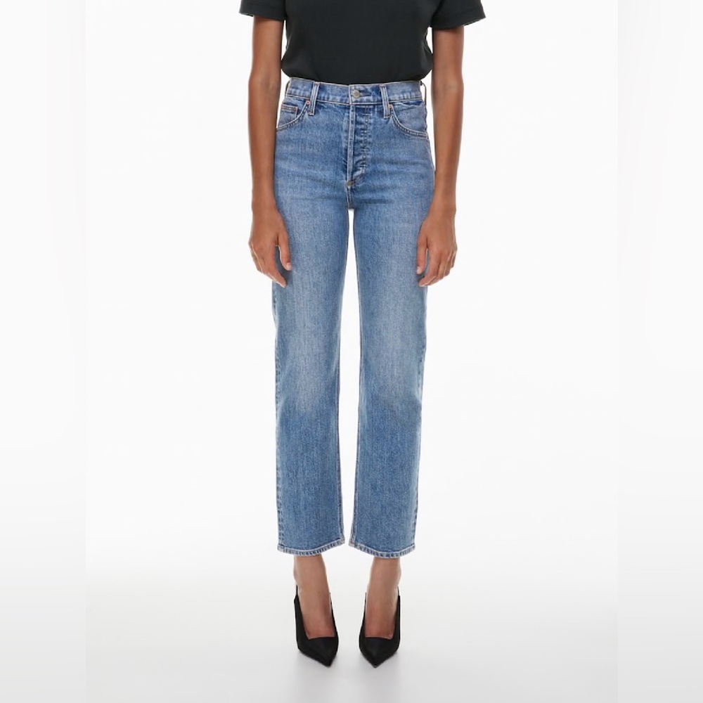 Aritzia Denim Forum The Arlo High Rise Straight Jeans Size 25/28L - Picture 2 of 13